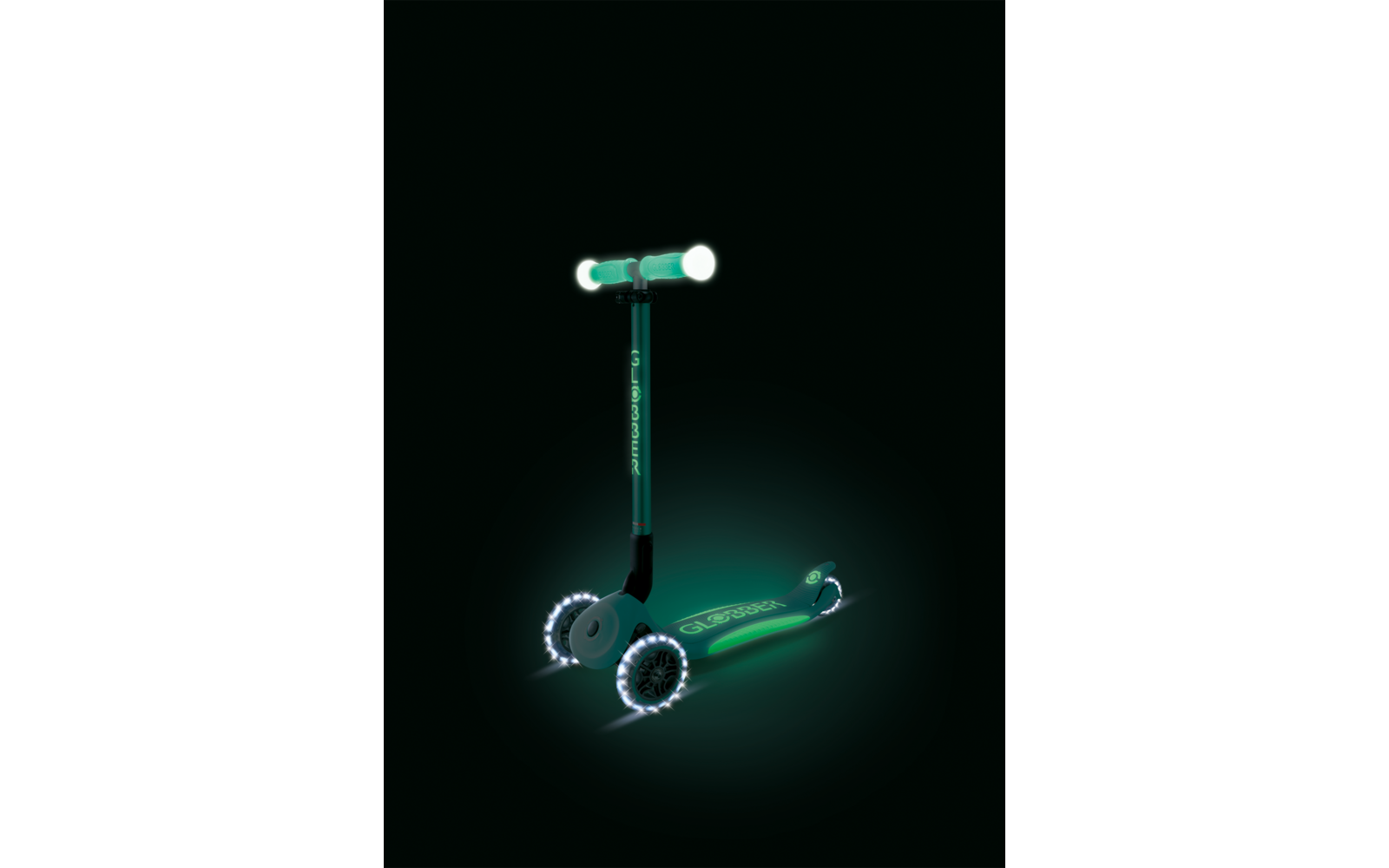 Produktbild Globber Elite Lights Glow Dreirad Scooter h&ouml;henverstellbar mit LED Leuchtrollen 1