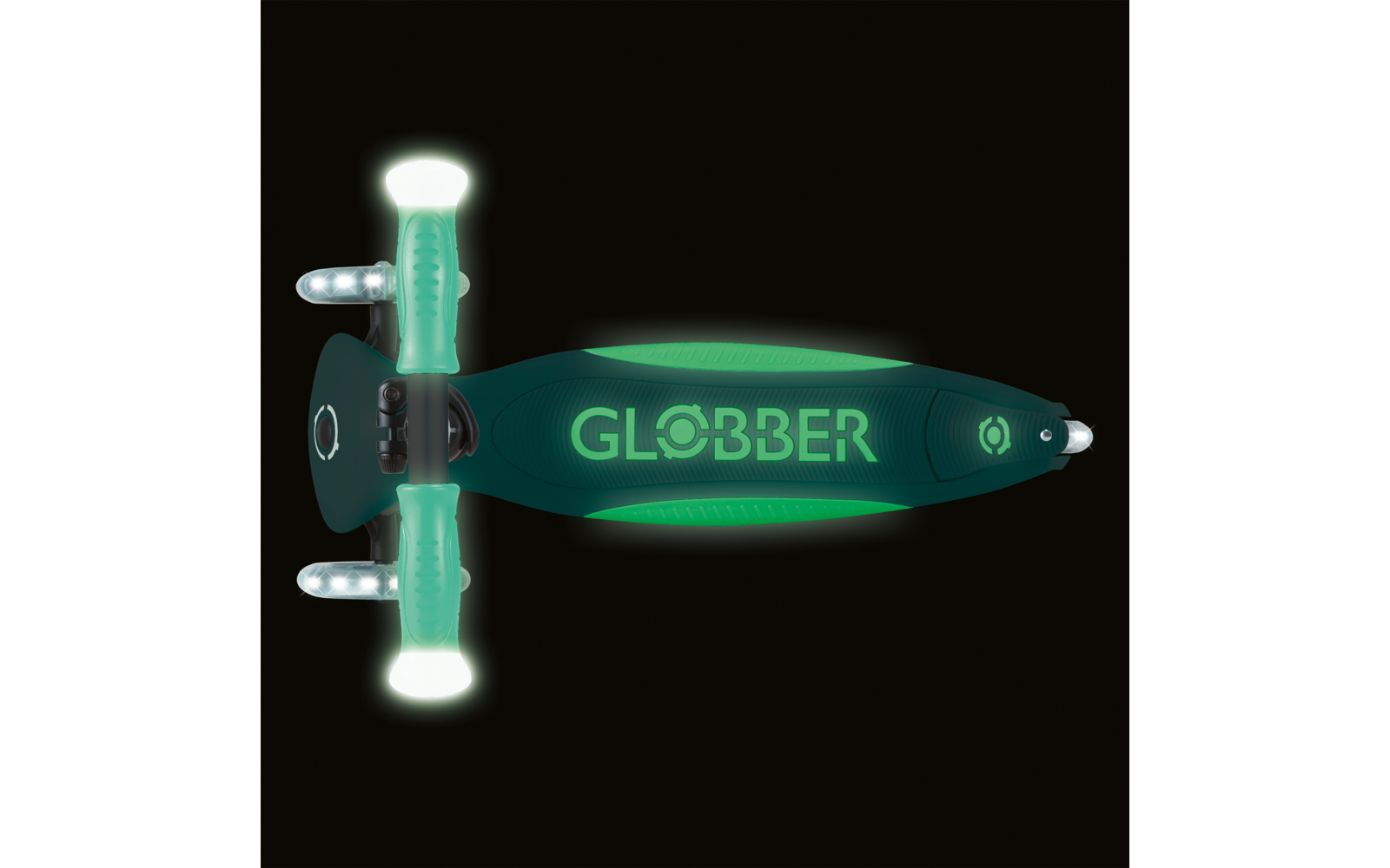 Produktbild Globber Elite Lights Glow Dreirad Scooter h&ouml;henverstellbar mit LED Leuchtrollen 1