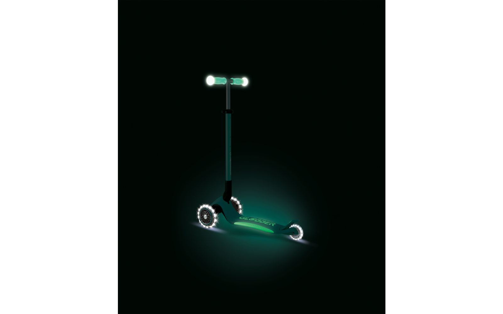 Produktbild Globber Elite Lights Glow Dreirad Scooter h&ouml;henverstellbar mit LED Leuchtrollen 1