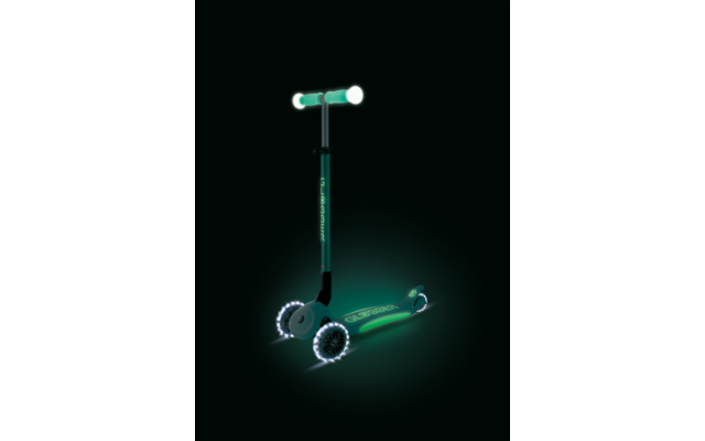 Produktbild Globber Elite Lights Glow Dreirad Scooter h&ouml;henverstellbar mit LED Leuchtrollen 1