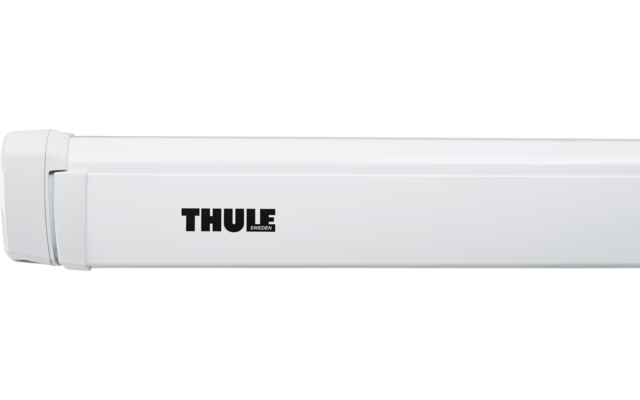 Thule Omnistor 4200 Wandmarkise Tuchfarbe Mystic Grau Gehäusefarbe Weiß 2,60 m