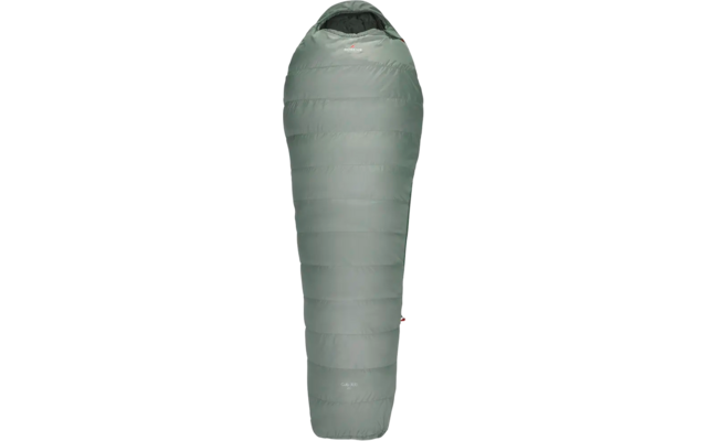 Hohe, schlanke Vase mit glatter, graugrüner Oberfläche