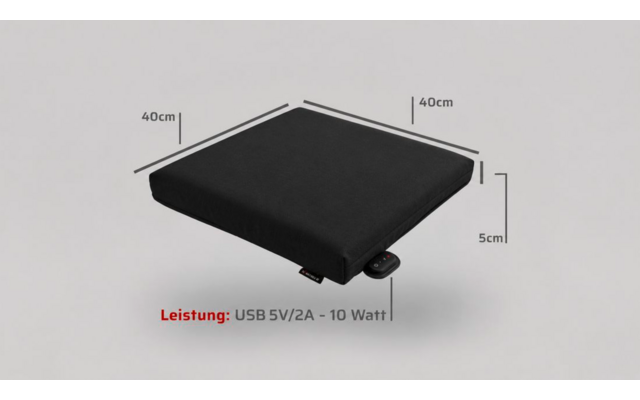 Immagine del prodotto Heatyou beheiztes Sitzkissen 40 x 40 cm mit Gewichtssensor 1