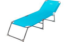 Brunner Bahia beach lounger / camping lounger folding 192 cm blue