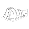 Kleines Produktbild Outwell Edmonds 6 TC Tunnelzelt f&uuml;r 6 Personen beige 1
