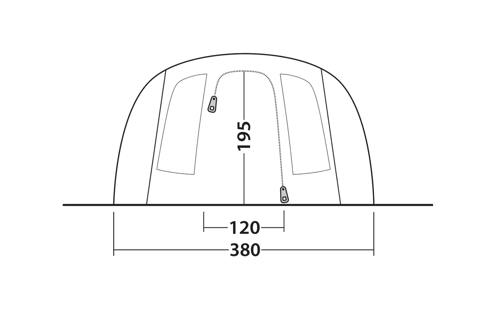 Produktbild Outwell Edmonds 6 TC Tunnelzelt f&uuml;r 6 Personen beige 1