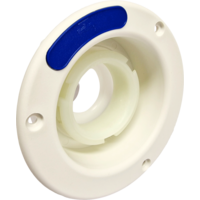 STS Tankeinf&uuml;llstutzen f. Frischwasser, kurz, &Oslash; 40 mm, mit Bel&uuml;ftung Signalwei&szlig;