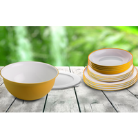 Omada servies 14 delig geel