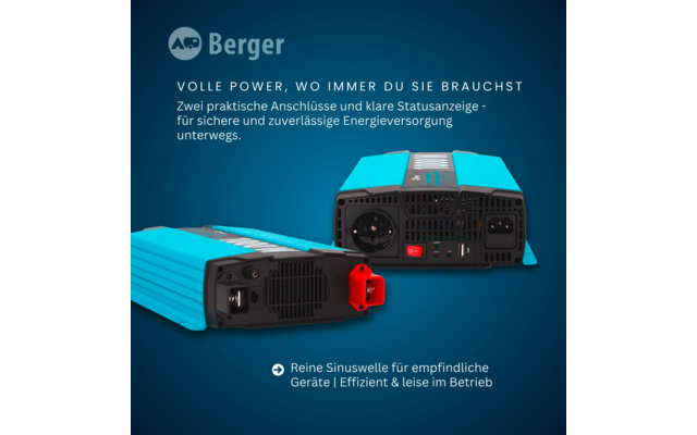 Berger SW 1000 Sinus Wechselrichter mit Netzvorrangschaltung 