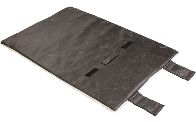Braune Laptophülle aus Leder mit zwei Laschen