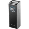 Schwarze Powerbank mit digitaler Anzeige von 100