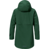 Veste de pluie verte vue de dos avec capuche