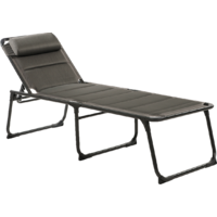 Travellife Barletta Liege Klappbar mit dem abnehmbaren Kopfkissen Dark Grey