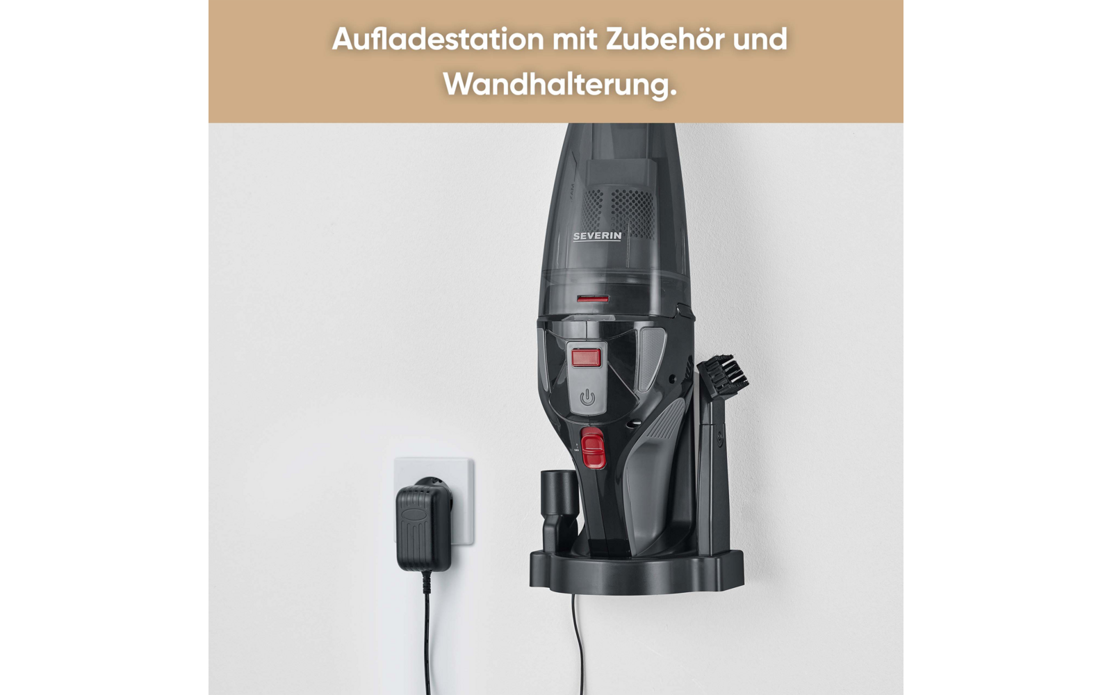 Product afbeelding Severin HV 7147 Akku-Handstaubsauger mit Kombi-Zubeh&ouml;r inkl. Wandhalterung und Tasche 1