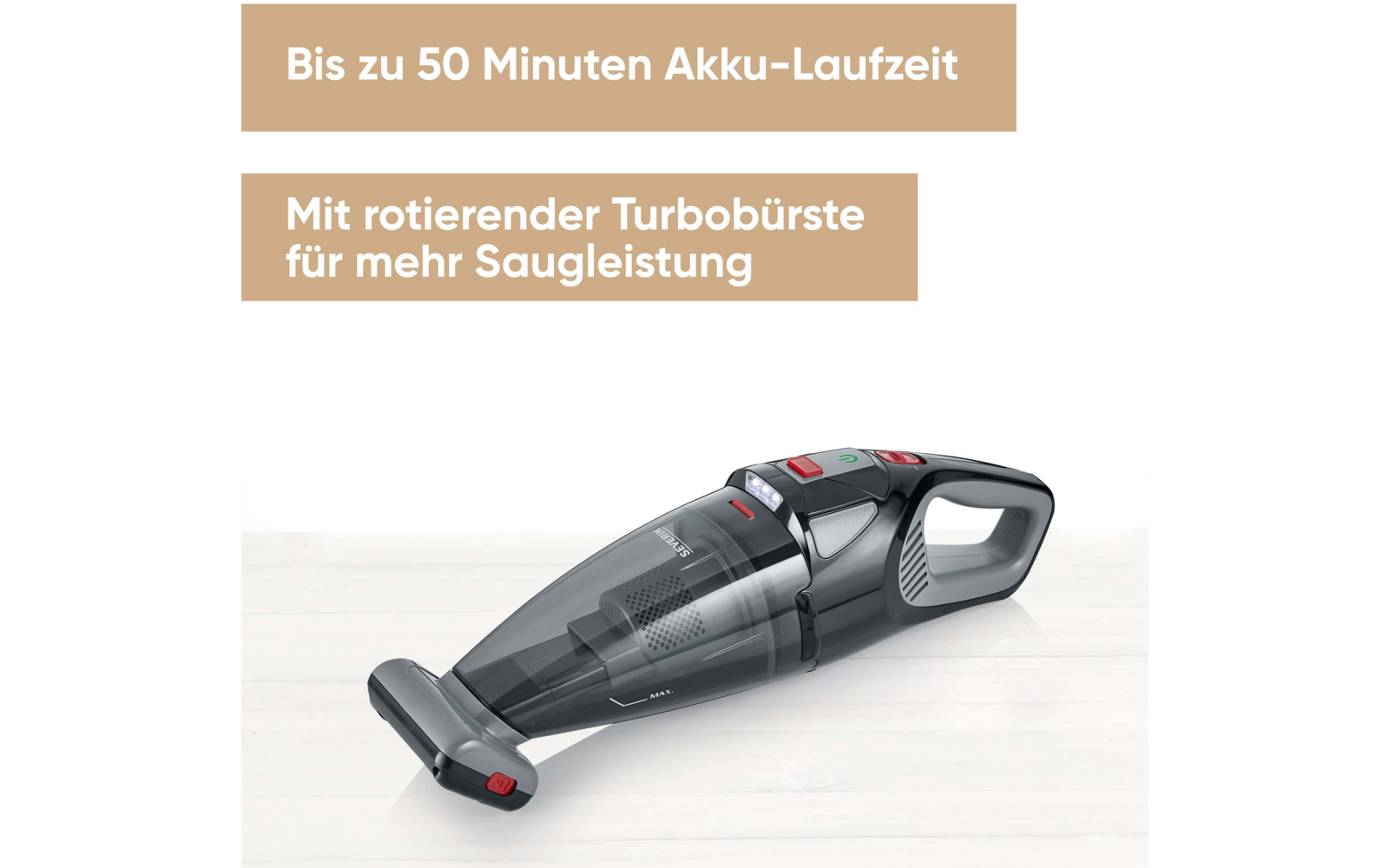 Product afbeelding Severin HV 7147 Akku-Handstaubsauger mit Kombi-Zubeh&ouml;r inkl. Wandhalterung und Tasche 1