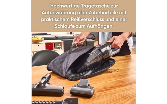 Product afbeelding Severin HV 7147 Akku-Handstaubsauger mit Kombi-Zubeh&ouml;r inkl. Wandhalterung und Tasche 1