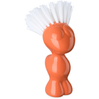 Koziol Tweetie groenteborstel van biocirculair kunststof 12,9 cm sterk koraal