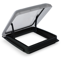 Claraboya con ventilaci&oacute;n permanente con iluminaci&oacute;n LED 400 x 400 mm, grosor de techo 55 - 90 mm negro VisionStar M MPK