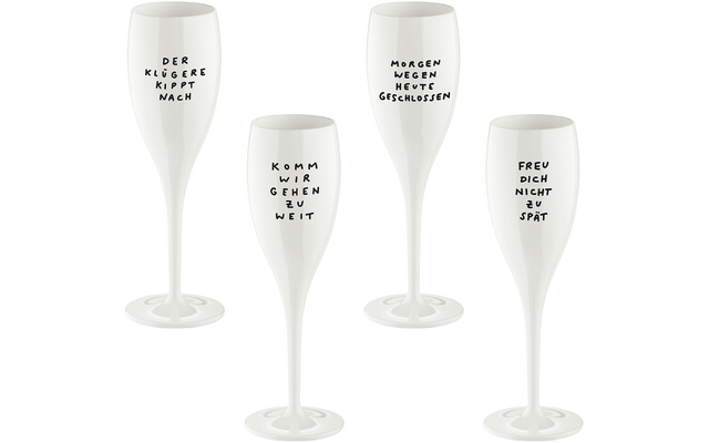 Produktbild Koziol Cheers No. 1 Sektglas Set 4-teilig aus Thermoplastik 100 ml 1
