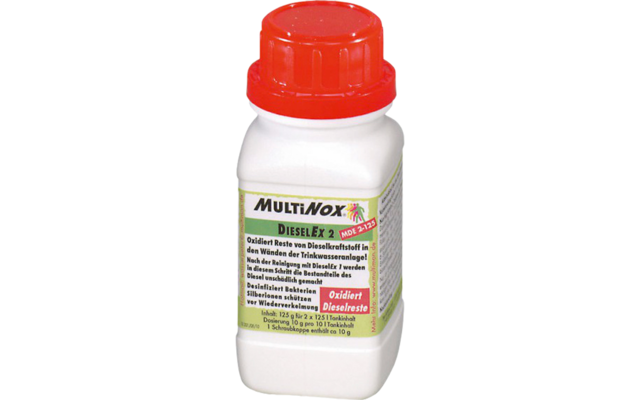 Detergente MultiMan MultiNox DieselEx 250 per impianto di acqua potabile 125 g per 2 x 250 litri