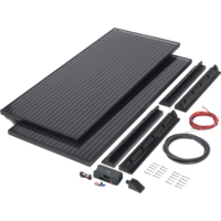 Büttner Elektronik Solar-Komplettanlage Power Blackline Solar Kit MT 400 / 2 x 200 W