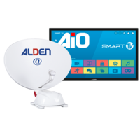 Sistema sat&eacute;lite Alden AS2@ 60 SKEW / GPS Ultrawhite incl. A.I.O. SMART TV 22