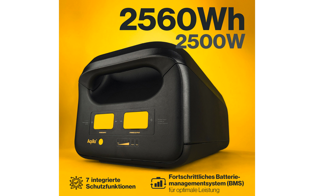Produktbild Aqiila Powerbird Erweiterungsbatterie V2500V2 f&uuml;r Aqiila Powerstation S3000V2 mit 2500 W und 2560 Wh 1