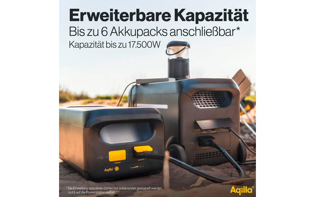 Produktbild Aqiila Powerbird Erweiterungsbatterie V2500V2 f&uuml;r Aqiila Powerstation S3000V2 mit 2500 W und 2560 Wh 1