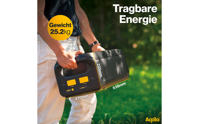 Produktbild Aqiila Powerbird Erweiterungsbatterie V2500V2 f&uuml;r Aqiila Powerstation S3000V2 mit 2500 W und 2560 Wh 1
