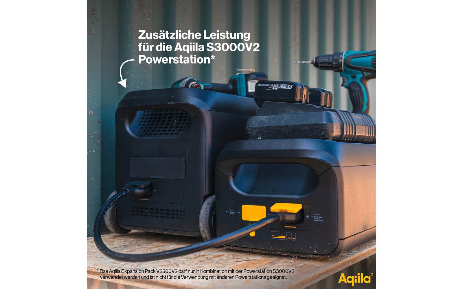 Produktbild Aqiila Powerbird Erweiterungsbatterie V2500V2 f&uuml;r Aqiila Powerstation S3000V2 mit 2500 W und 2560 Wh 1