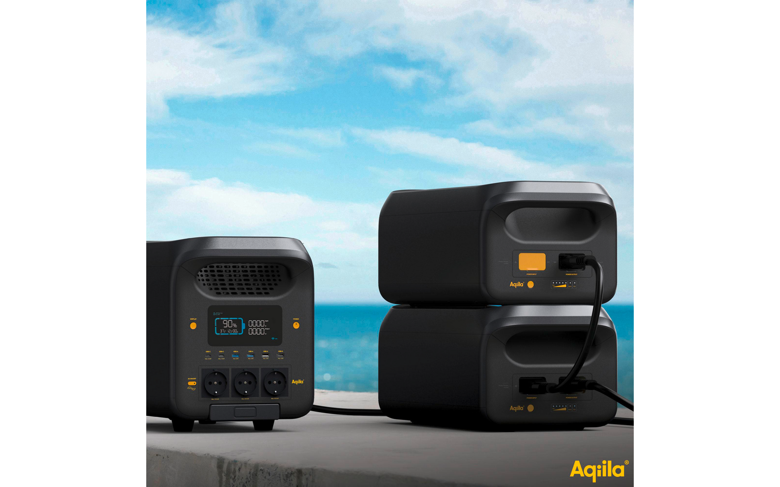 Produktbild Aqiila Powerbird Erweiterungsbatterie V2500V2 f&uuml;r Aqiila Powerstation S3000V2 mit 2500 W und 2560 Wh 1