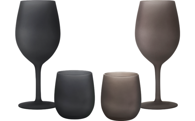 Set 2 Bicchieri Da Vino BRUNNER Cuv&egrave;e - Per Vino Rosso, Bianco O Prosecco - Policarbonato Trasparente