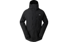Veste noire avec capuche et fermeture éclair