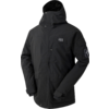 Schwarze Jacke mit Kapuze und Reißverschluss