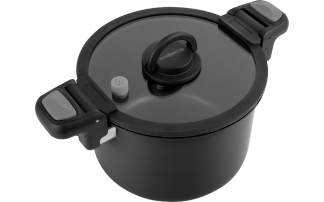 Produktbild Brunner Quickpot Schnellkochtopf 2-teilig energiesparend &Oslash; 22 cm grau  1