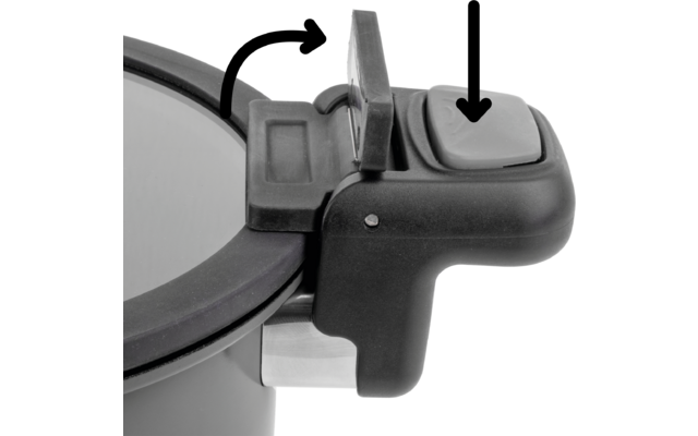 Produktbild Brunner Quickpot Schnellkochtopf 2-teilig energiesparend &Oslash; 22 cm grau  1