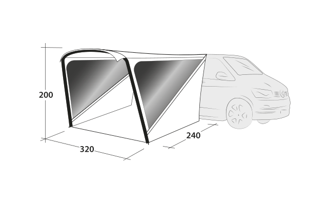 Outwell Tenda Touring Shelter Air