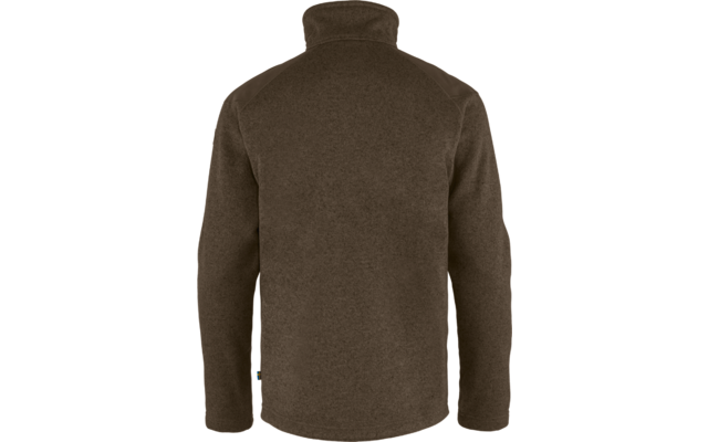 Brauner Pullover mit Rollkragen, Rückansicht