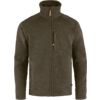 Braune Fleecejacke mit Reißverschluss und Stehkragen