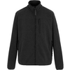 Schwarze Fleecejacke mit Reißverschluss und Stehkragen