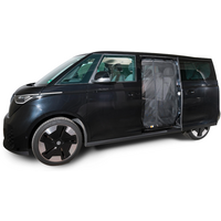 Mosquitera para puertas correderas con cremallera magn&eacute;tica y red de malla fina (Fine-mesh) para el lado del conductor izquierda ID Buzz Mayr Van