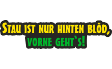 Schütz sticker for vehicles traffic jam is only stupid from the back - front works! 205 x 50 x 0.1 mm