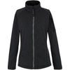 Schwarze Jacke mit Reißverschluss und Stehkragen