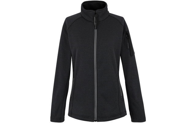 Schwarze Jacke mit Reißverschluss und Stehkragen