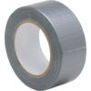 Eine Rolle silbernes Klebeband