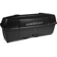Uebler achterbak B1 voor koppeldrager afsluitbaar 300 liter zwart mat