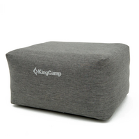 KingCamp Air Cube Tabouret de camping avec housse amovible 75 × 55 × 39 cm Granite