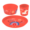 Koziol Kids Kindergeschirr Set 3-tlg. organic red dreams
