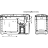 Technical drawing showing two sectional views of a rectangular object, visible label 'Innenmaße in mm' and dimension annotations (275.0, 288.0, 268.3, 31.8, 106.1, 123.8, 172.6 mm)