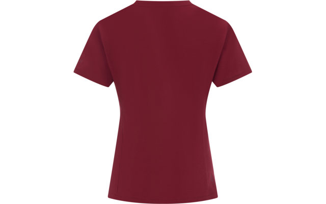 T-Shirt, Rückansicht, bordeauxrot, kurze Ärmel, Rundhalsausschnitt